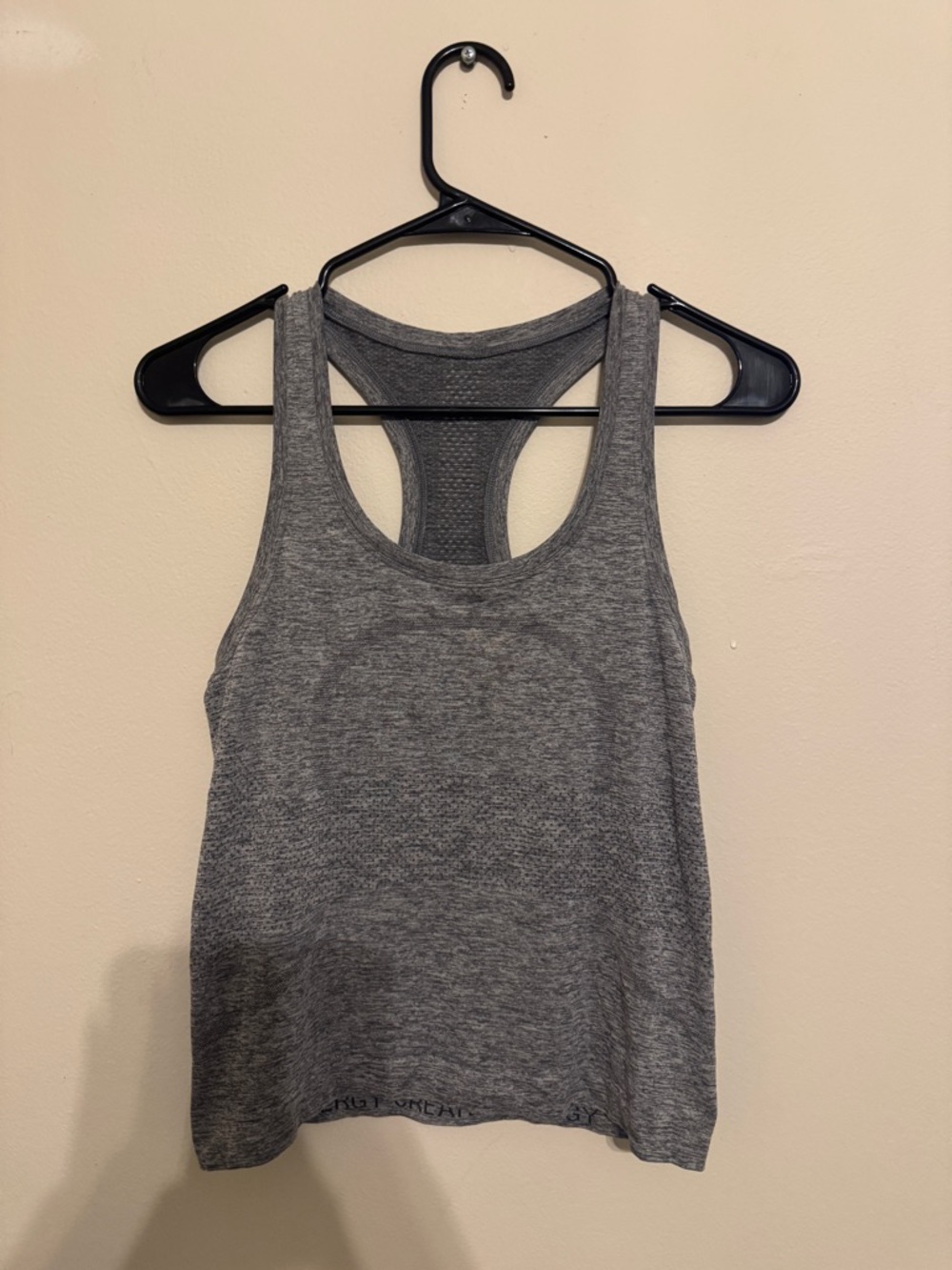 lululemon athletica Gray Racerback Tank Top
